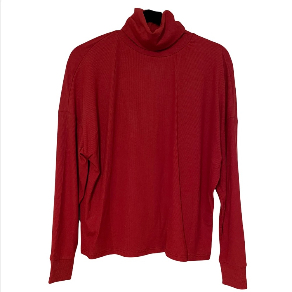 Forever 21 Red Turtleneck Top